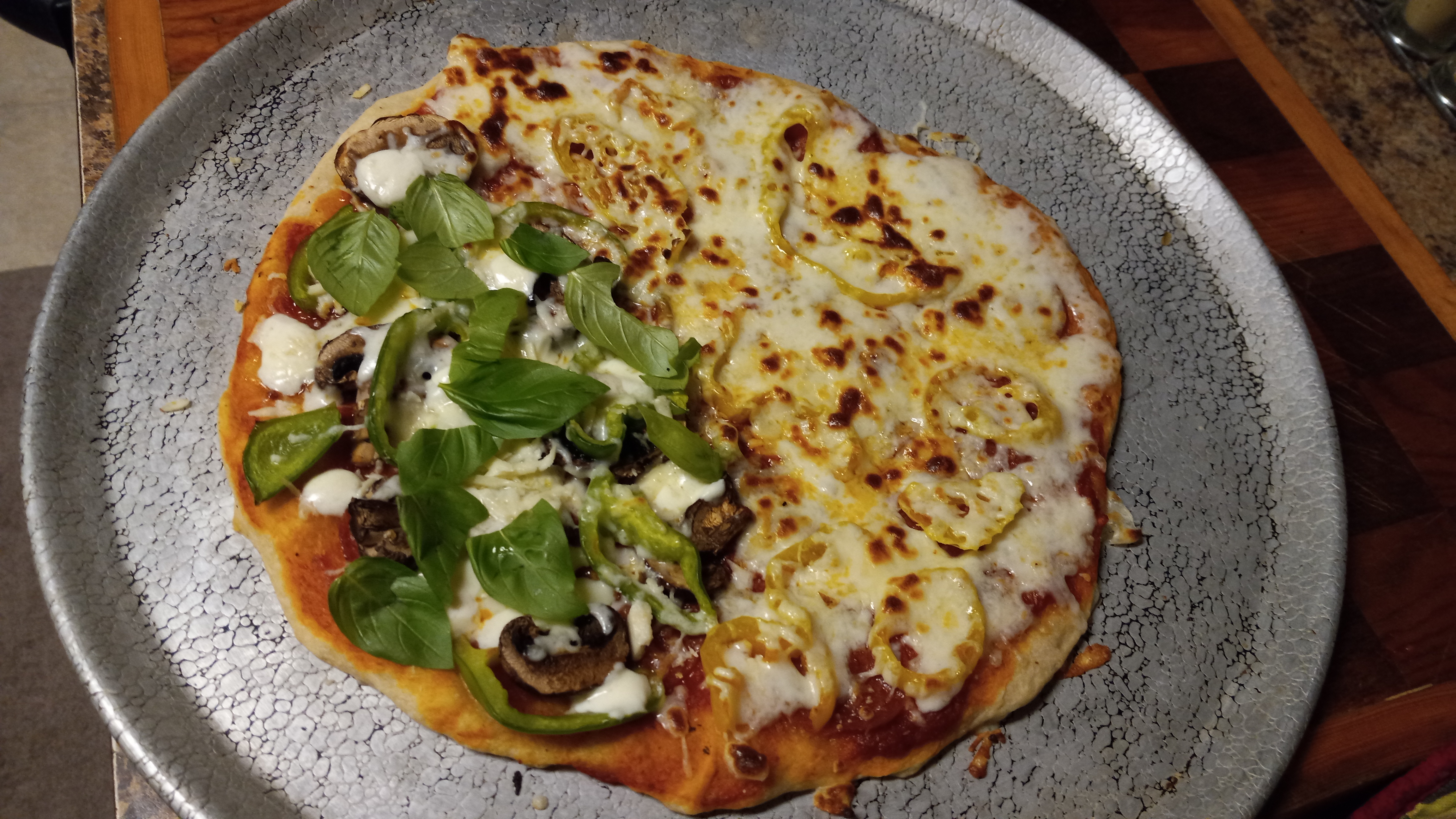 homebaked veggie pizza