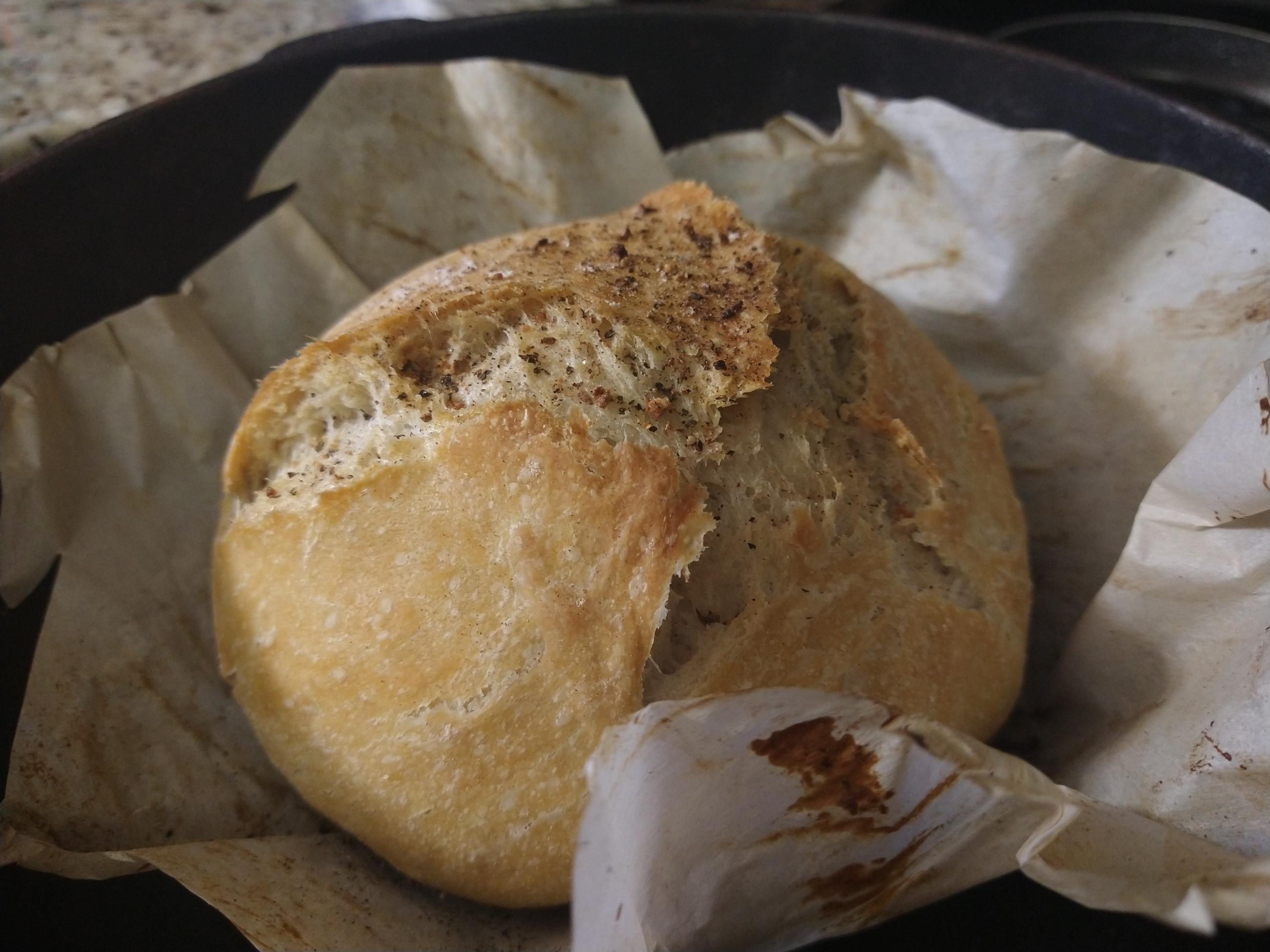 Bread bowl for soups or chili